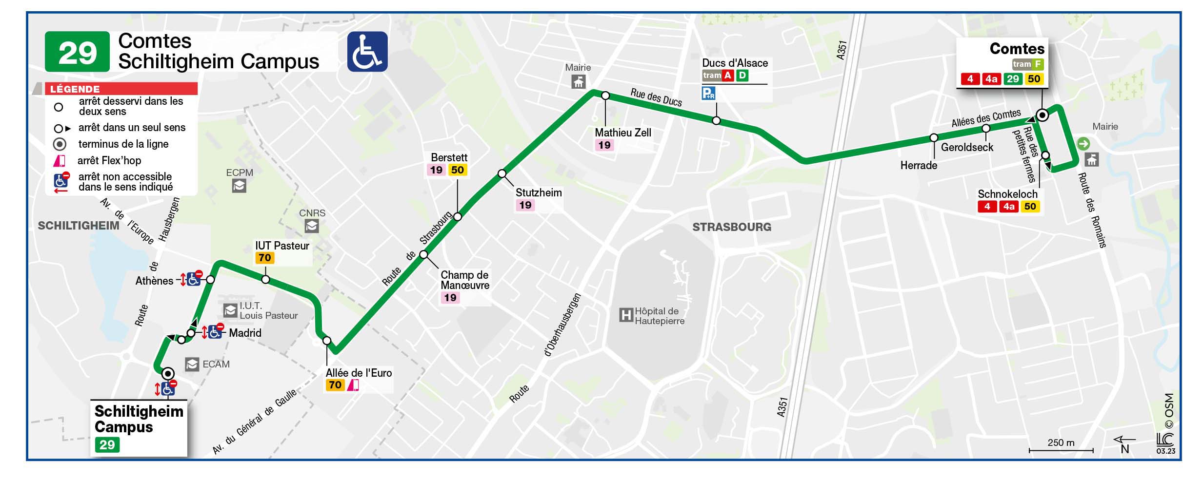 Plan de la ligne 29